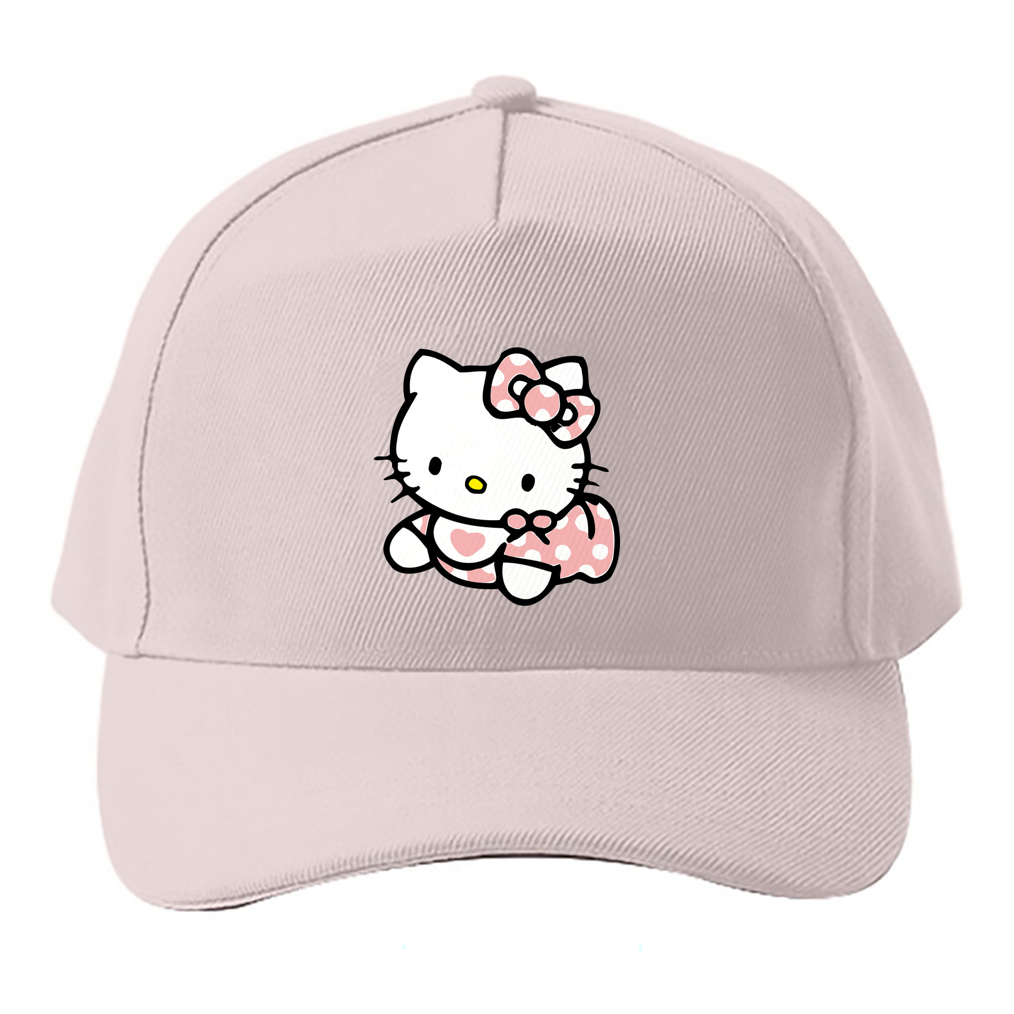 （画像用） Hello Kitty ハローキティ ベースボールキャップ 綿100％ 男女兼用 帽子 スポーツ